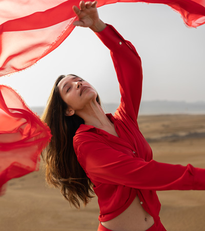 CLASE DE FLAMENCO EN LA PLAYA AL ATARDECER