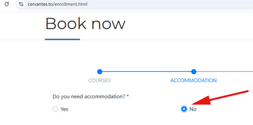 Private accommodation in Malaga, book the course only