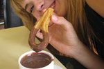 Churros mit Schokolade